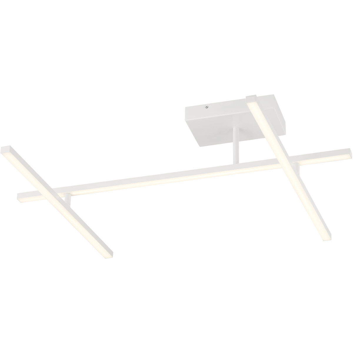 Duo LED 4.75 inch Matte White Semi-Flush Mount Ceiling Light